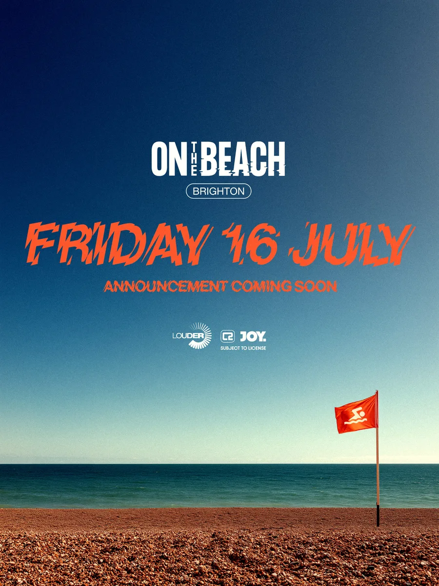 On The Beach Brighton, Friday 16 July 2027