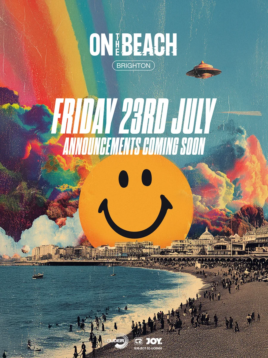 On The Beach Brighton, Friday 23 July 2027