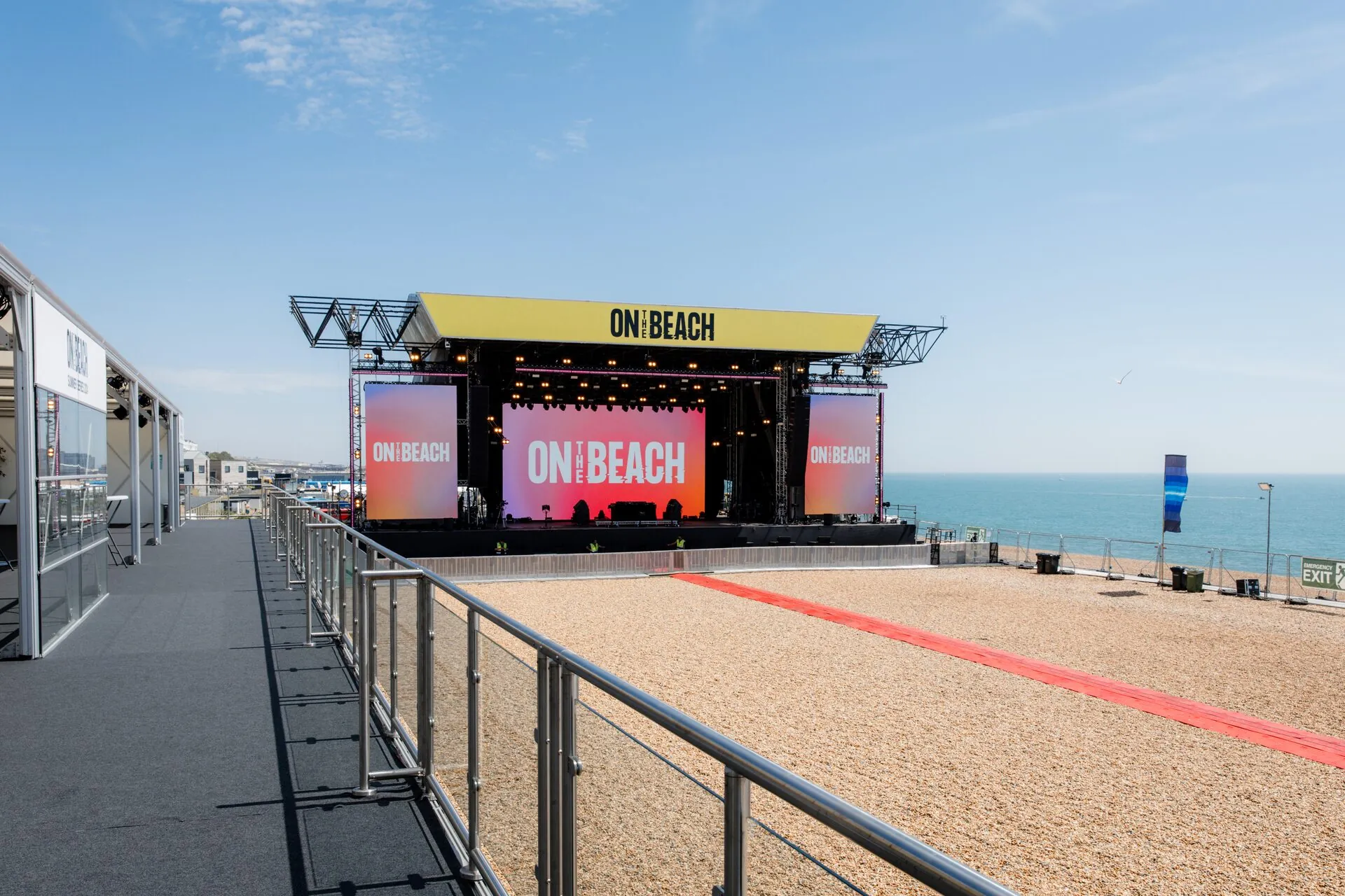 Stage and sea view from VIP